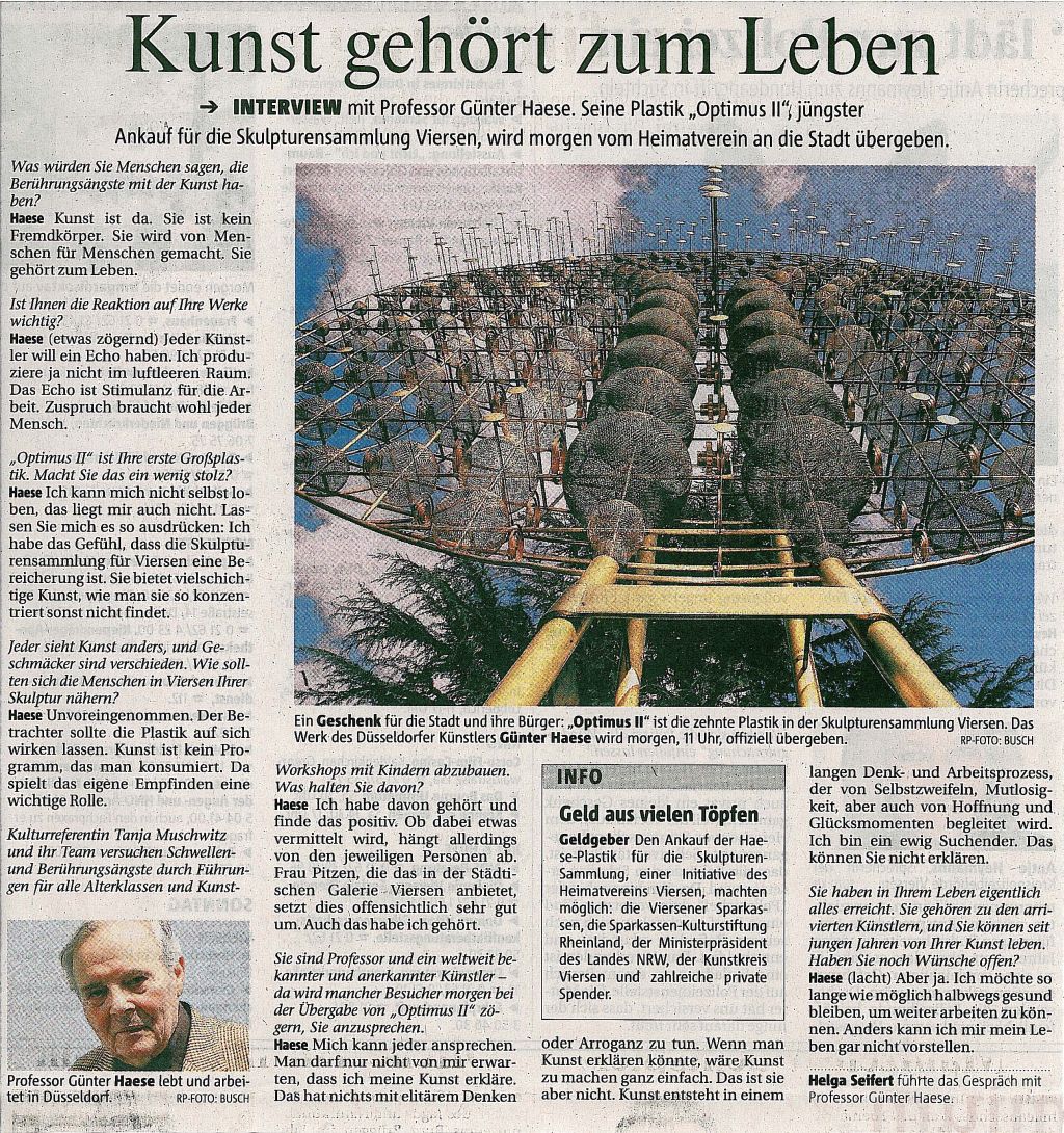 Presseartikel - Rheinische Post vom 01.03.2010