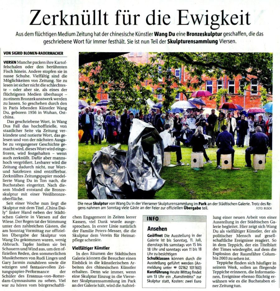 Presseartikel - Rheinische Post da 01.03.2010